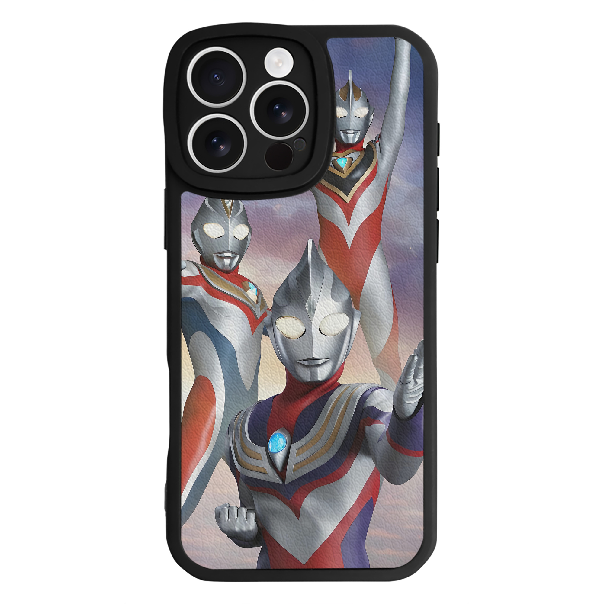 （画像用） ウルトラマン Ultraman 【iPhone 16シリーズ対応】シリコンスマホケース（レザー調） 材質：シリコン